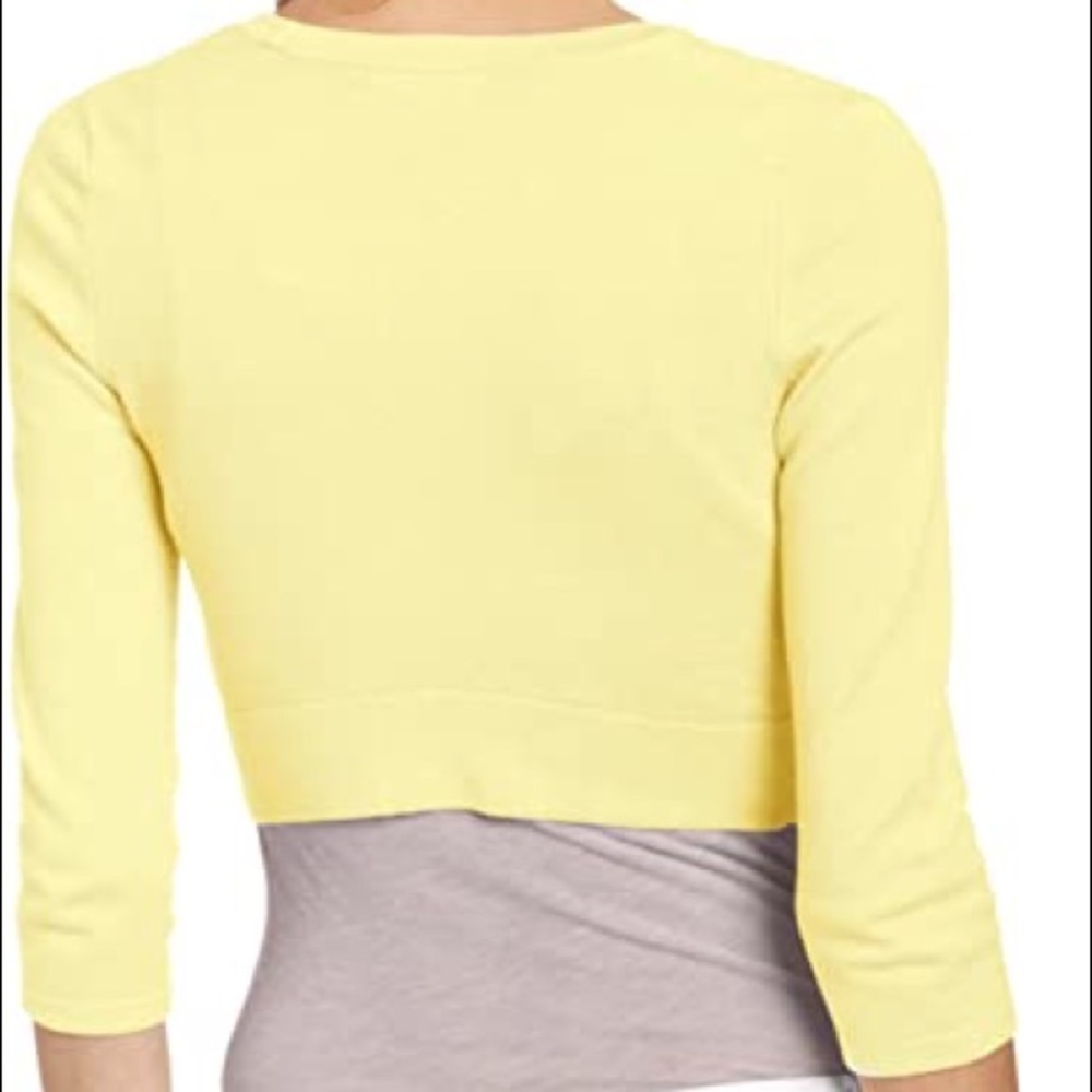 Lilly Pulitzer yellow shrug cardigan size xl NWT